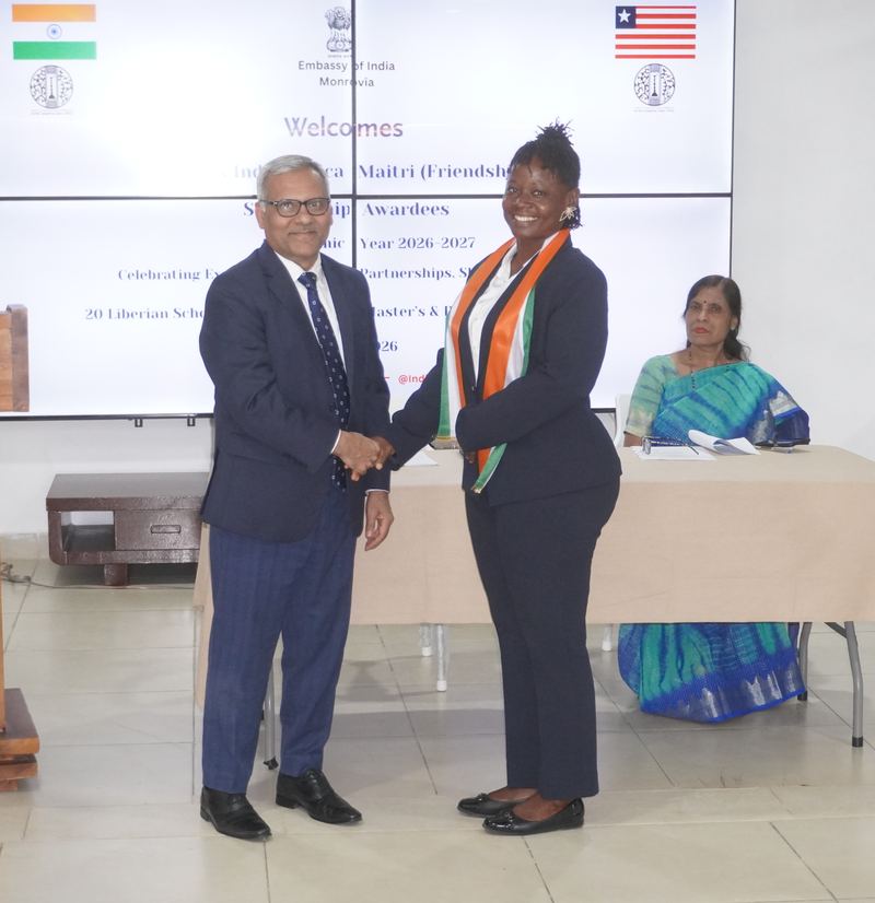 Honouring of 20 Liberian Students Awarded ICCR India–Africa Maitri Scholarships for AY 2026-2027 – 06 July 2026
